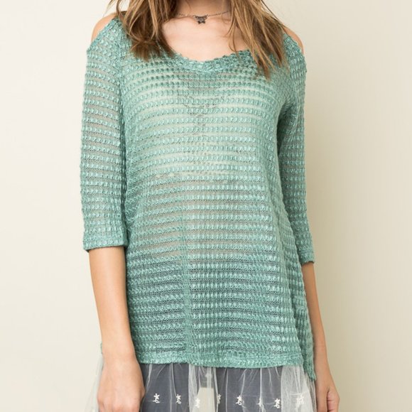 Shabby Chic Western Wear Lace Tunic Top - Picture 4 of 6